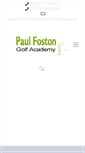 Mobile Screenshot of paulfostongolfacademy.co.uk